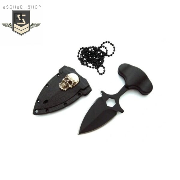 چاقو گردن آویز طرح جمجمه